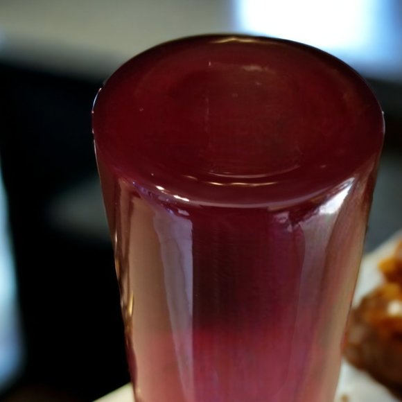 Ruby Red Highball Cocktails Glasses Set of-4 MCM Beverage Tumblers - Picture 8 of 9